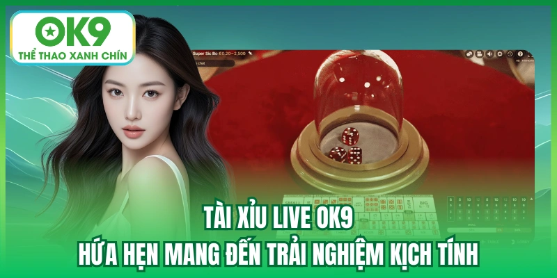 Tài xỉu live OK9 hứa hẹn mang đến trải nghiệm kịch tính